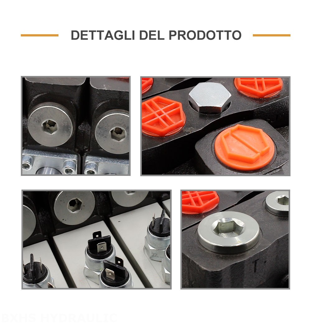 DLS180 Micro Switch Manuale 4 Spool Valvola direzionale sezionale